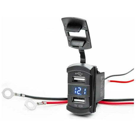 SuperATV UTV Dual USB Charger with Voltmeter