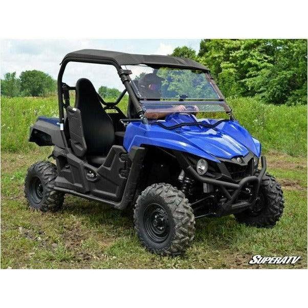 SuperATV Yamaha Wolverine Scratch Resistant Flip Windshield