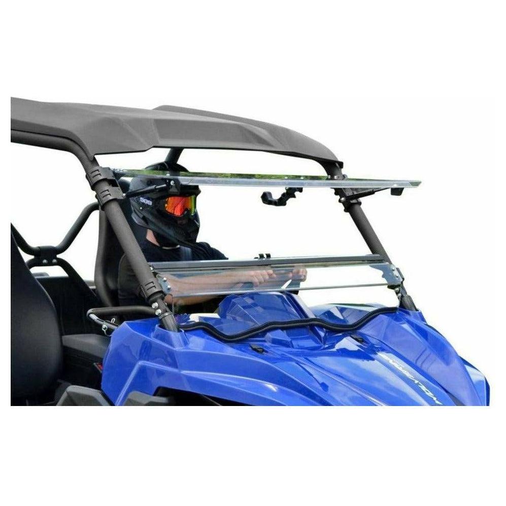 SuperATV Yamaha Wolverine Scratch Resistant Flip Windshield