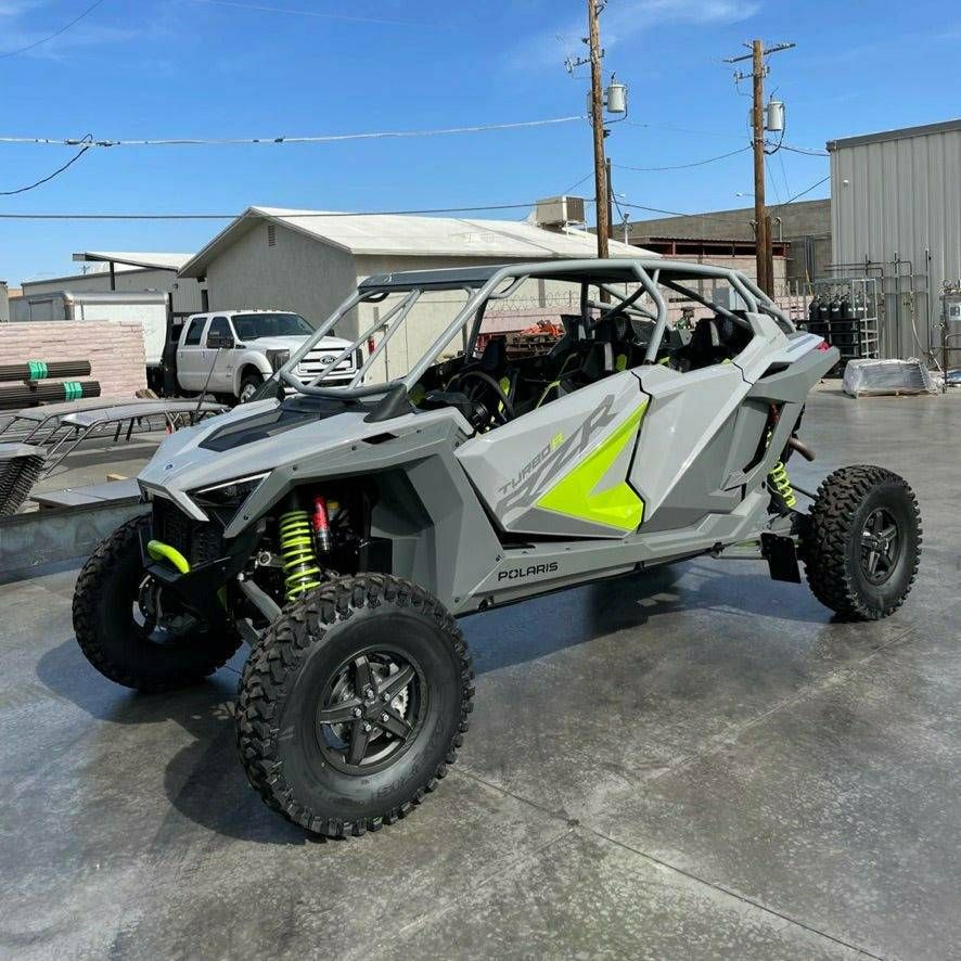 TMW Off-Road Polaris RZR Turbo R 4-Seat Roll Cage with Roof (Raw)