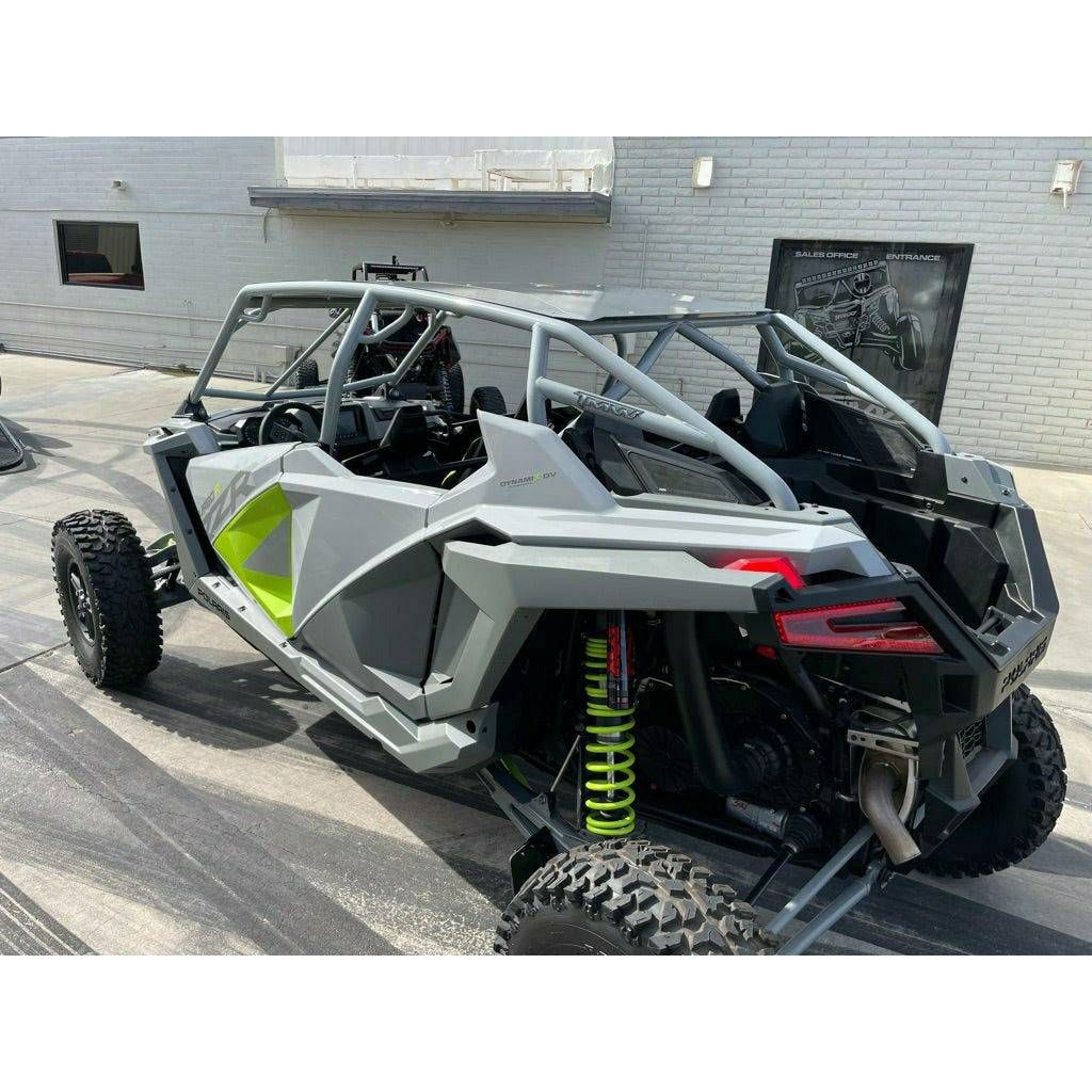 TMW Off-Road Polaris RZR Turbo R 4-Seat Roll Cage with Roof (Raw)