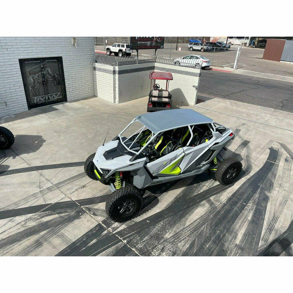 TMW Off-Road Polaris RZR Turbo R 4-Seat Roll Cage with Roof (Raw)