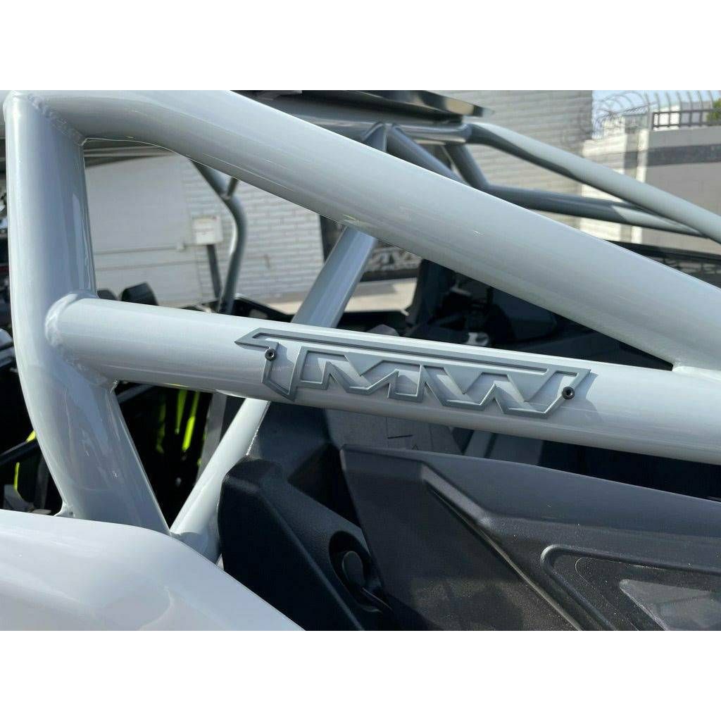 TMW Off-Road Polaris RZR Turbo R 4-Seat Roll Cage with Roof (Raw)