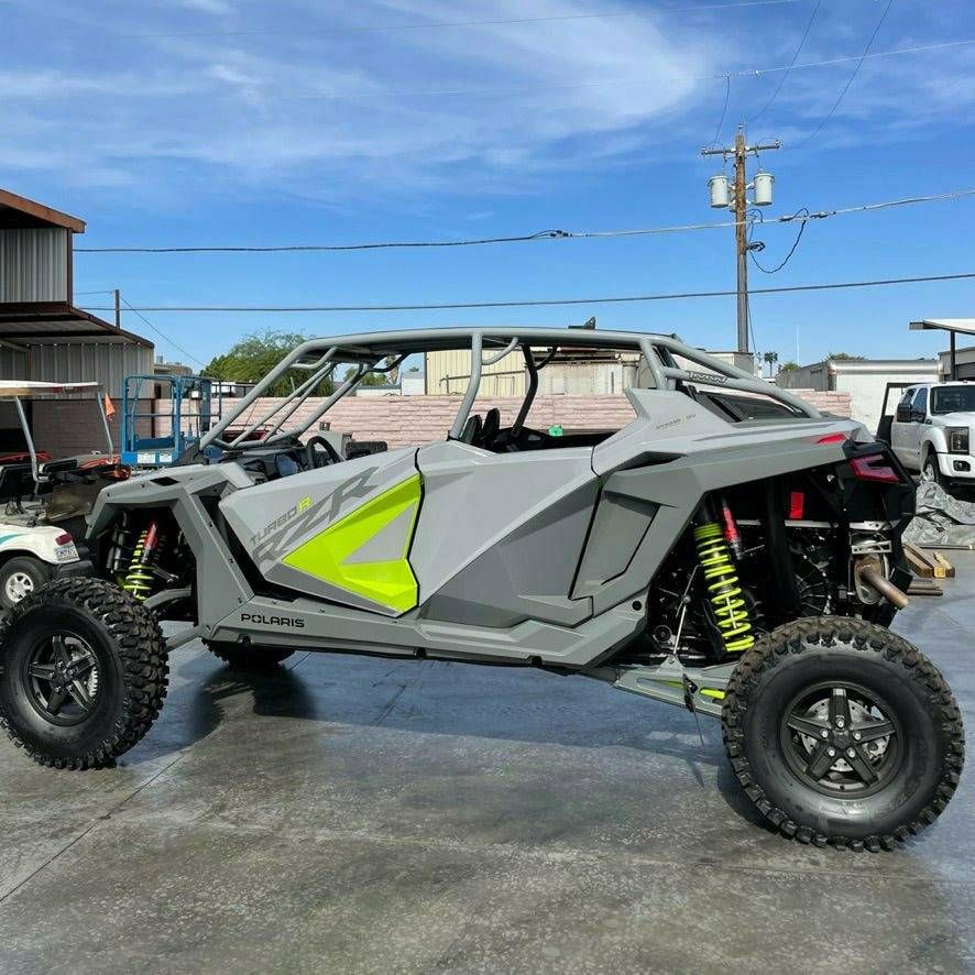 TMW Off-Road Polaris RZR Turbo R 4-Seat Roll Cage with Roof (Raw)