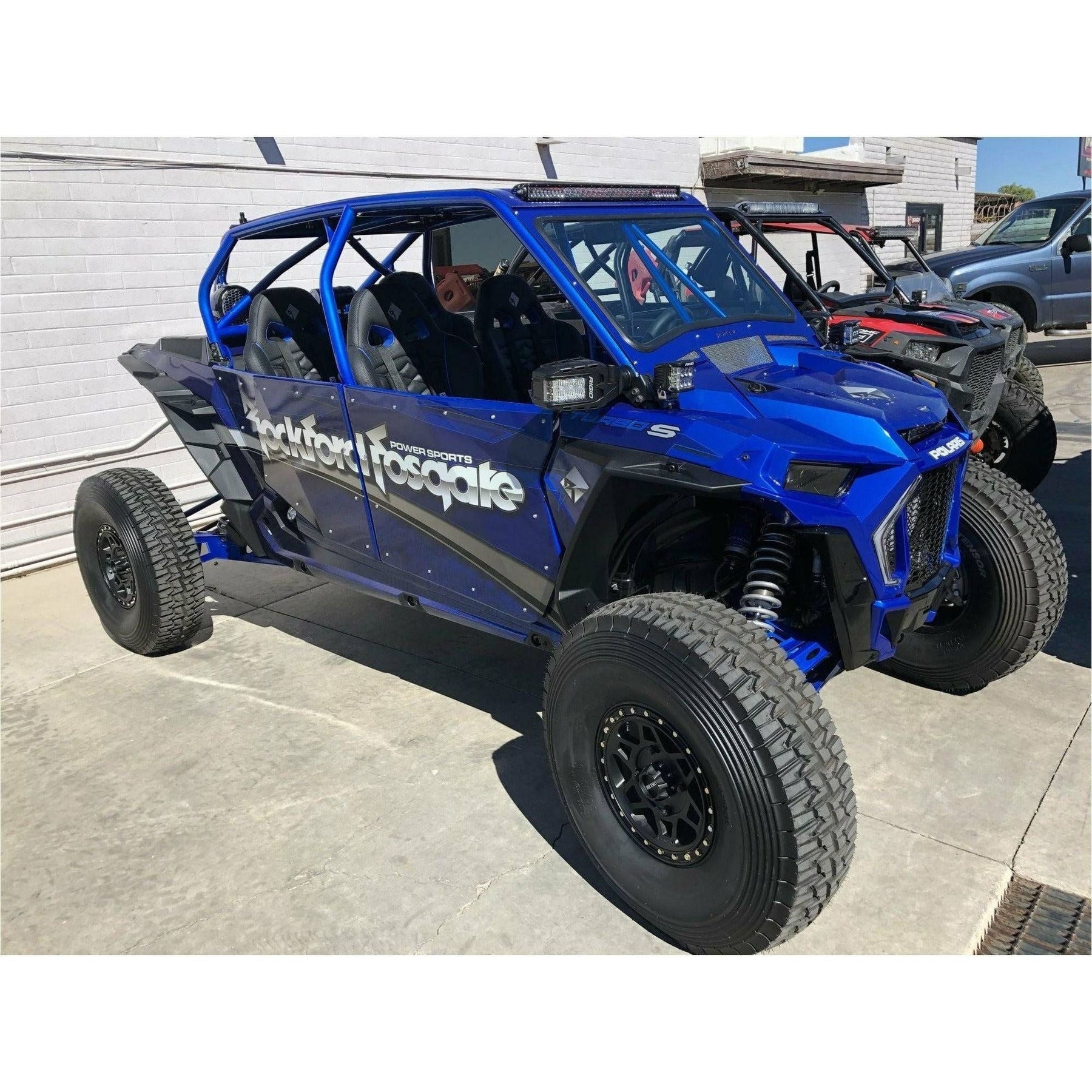 TMW Off-Road Polaris RZR 4 Seat Sand Slayer Speed Cage with Roof (Raw) - Kombustion Motorsports