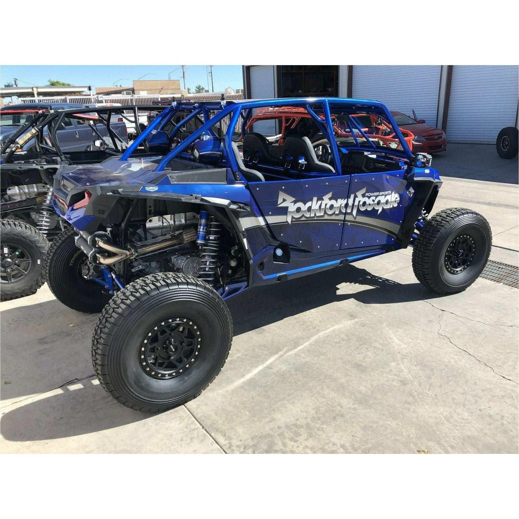 TMW Off-Road Polaris RZR 4 Seat Sand Slayer Speed Cage with Roof (Raw) - Kombustion Motorsports