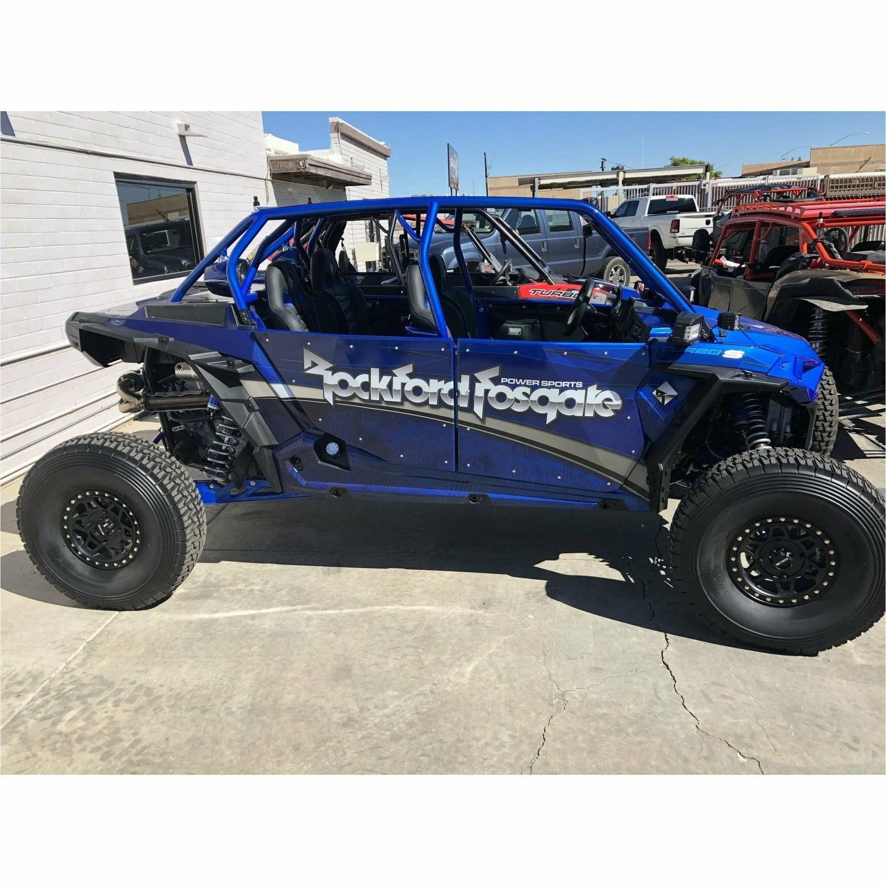 TMW Off-Road Polaris RZR 4 Seat Sand Slayer Speed Cage with Roof (Raw) - Kombustion Motorsports