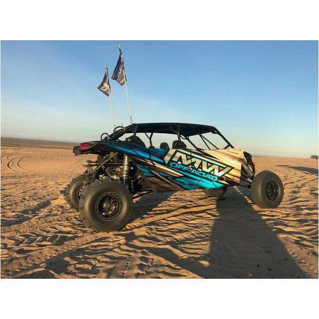 TMW Off-Road Can Am Maverick X3 MAX (2017-2019) Stealth Cage with Roof (Raw)