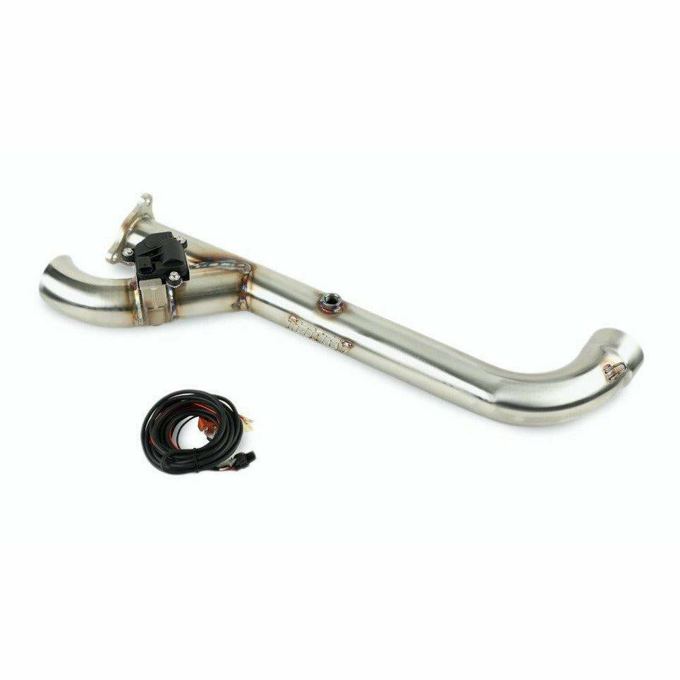 Trinity Racing Polaris RZR Turbo Side Piece Header Pipe with Electronic Cutout