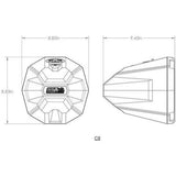 Universal 8" Cage Mounted Speaker Pods