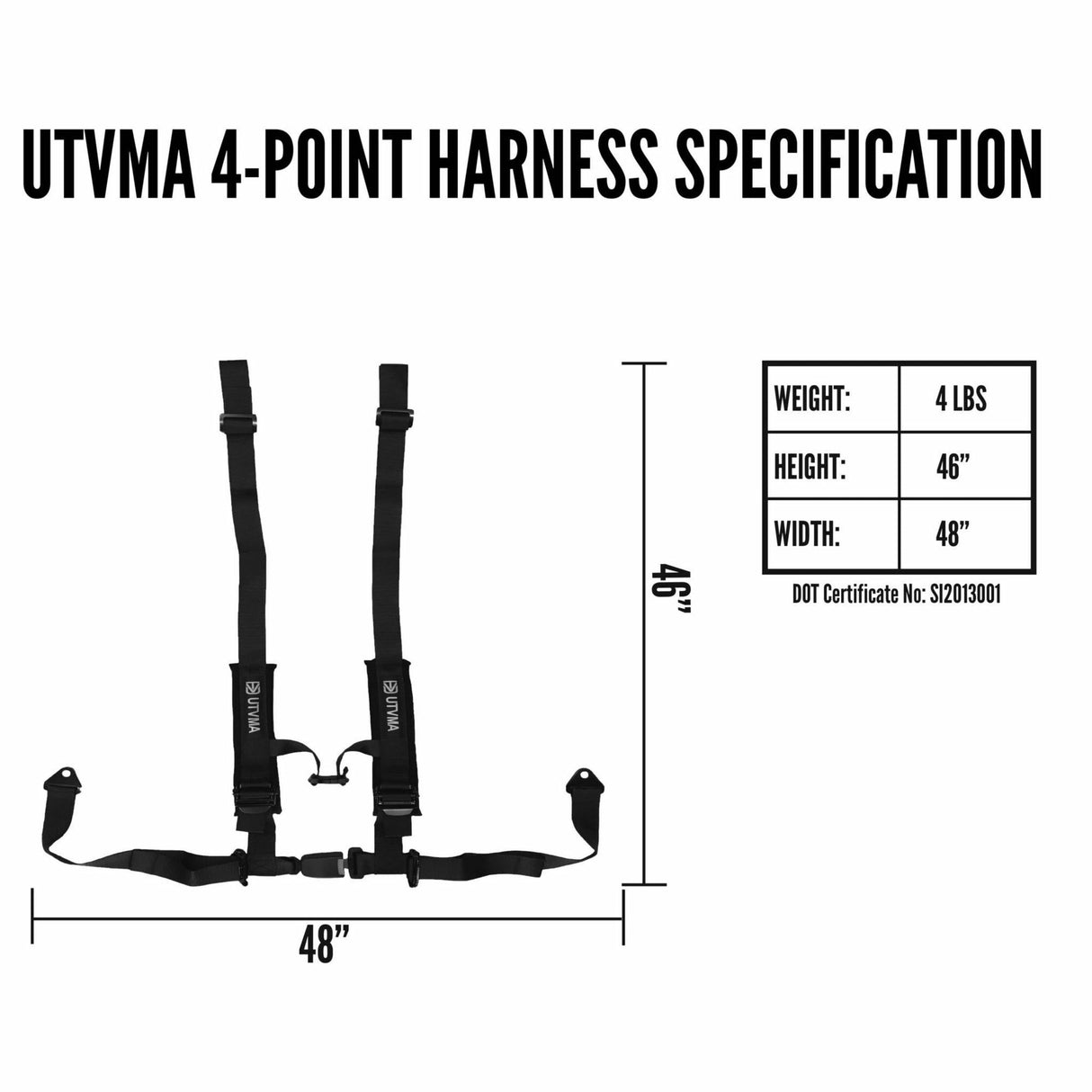 2" 4-Point Harness (Auto Buckle) | UTVMA