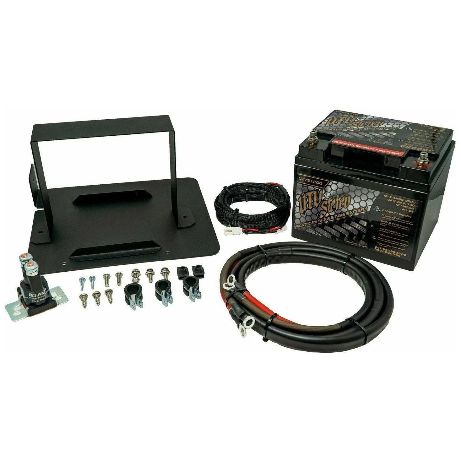 UTV Stereo Can Am Defender 2nd Battery Kit