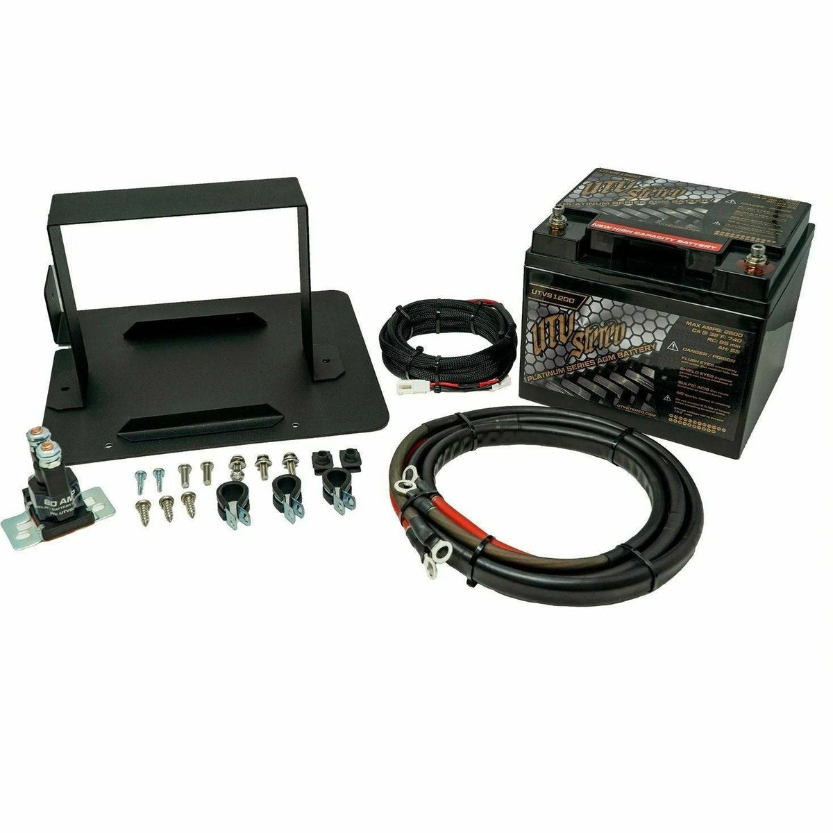 UTV Stereo Can Am Defender 2nd Battery Kit