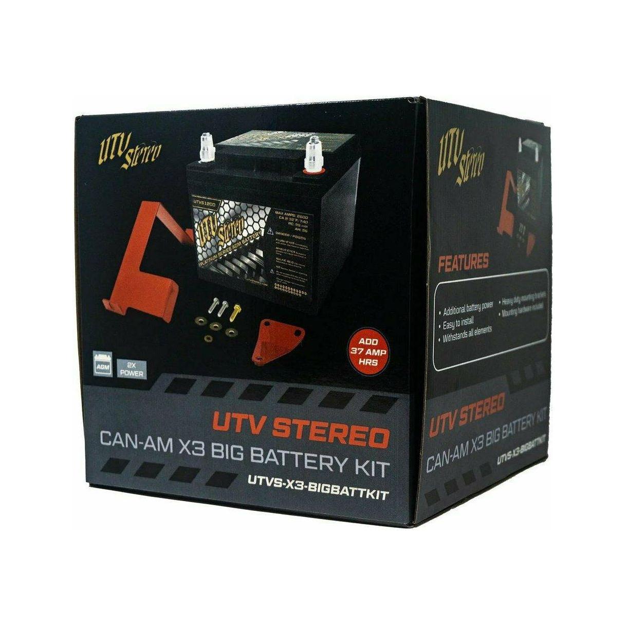 Can Am X3 Big Battery Kit | UTV Stereo