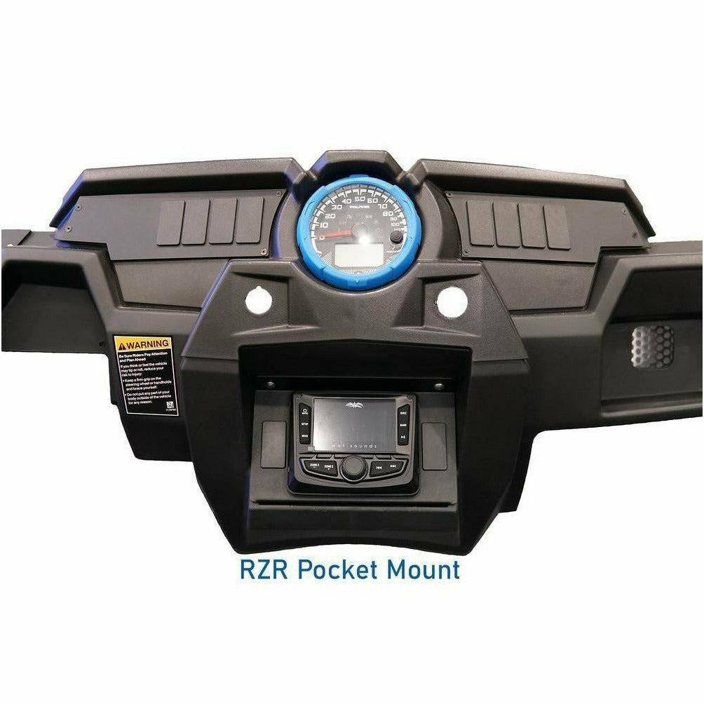 UTV Stereo Polaris RZR Pocket Mount (Head Unit) - Kombustion Motorsports
