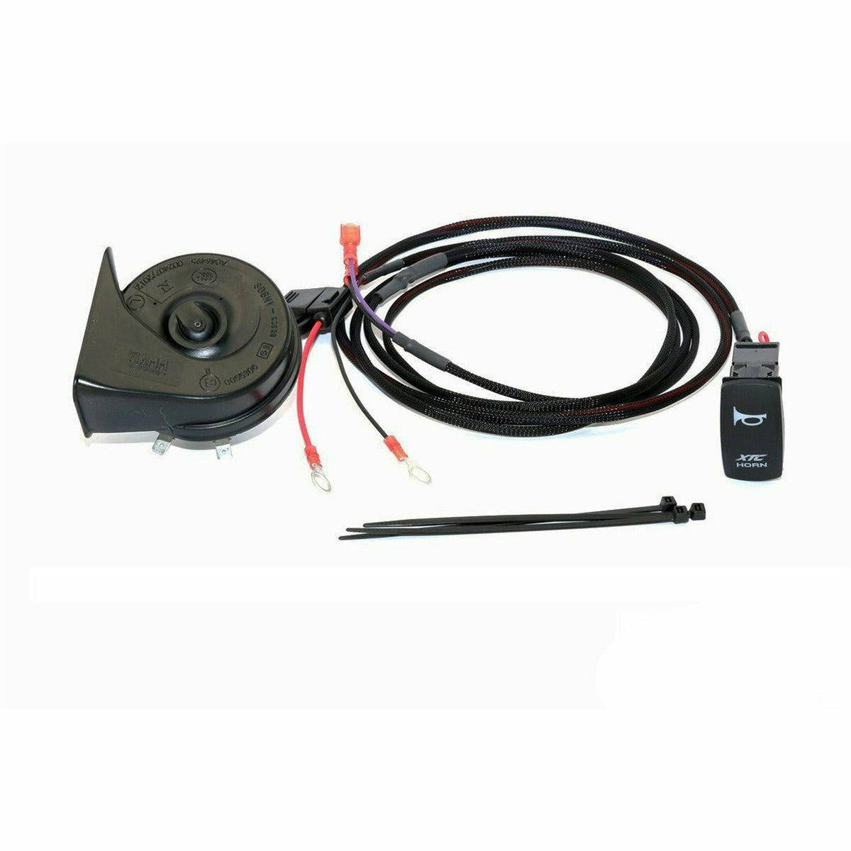 XTC Polaris RZR Plug & Play Horn Kit with Blue LED Rocker Switch