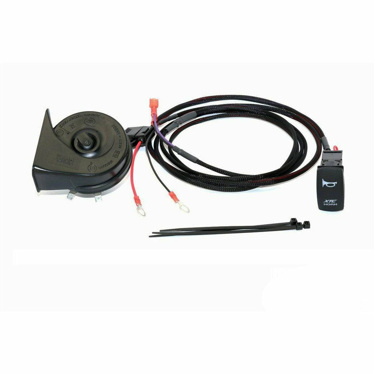 XTC Polaris RZR Plug & Play Horn Kit with Blue LED Rocker Switch